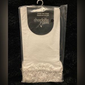 🤍white over-the-knee socks🤍